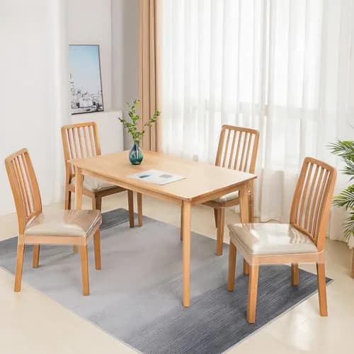 Zipcase Clear Dining Chair Covers 4 Pack 43cm (17") L x 46cm (18") W x 10cm (4") H | Protects Upholstery from Spills thumbnail 7