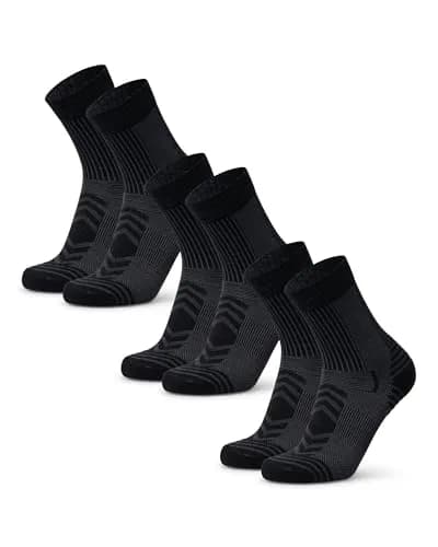 DANISH ENDURANCE Merino Wool Hiking Socks, Large | Breathable & Supportive for Summer Trails thumbnail 1