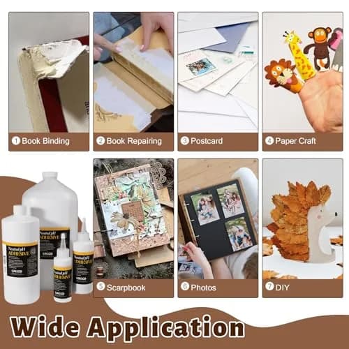 Lineco Neutral pH Adhesive 8 OZ (2-Pack) | Archival Quality Glue for Bookbinding & Paper Crafts thumbnail 6