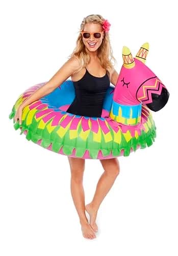 BigMouth Inc Giant Donkey Piñata Pool Float | Large Novelty Inflatable Swim Ring for Pool Parties thumbnail 1