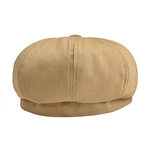 BOTVELA Men's Newsboy Flat Cap 7 7/8 | 100% Cotton Vintage Style thumbnail 4