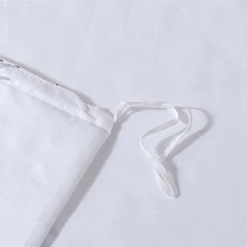 BuLuTu Kids Duvet Cover Twin Cotton White/Grey | Super Soft & Breathable, Zipper Closure thumbnail 7