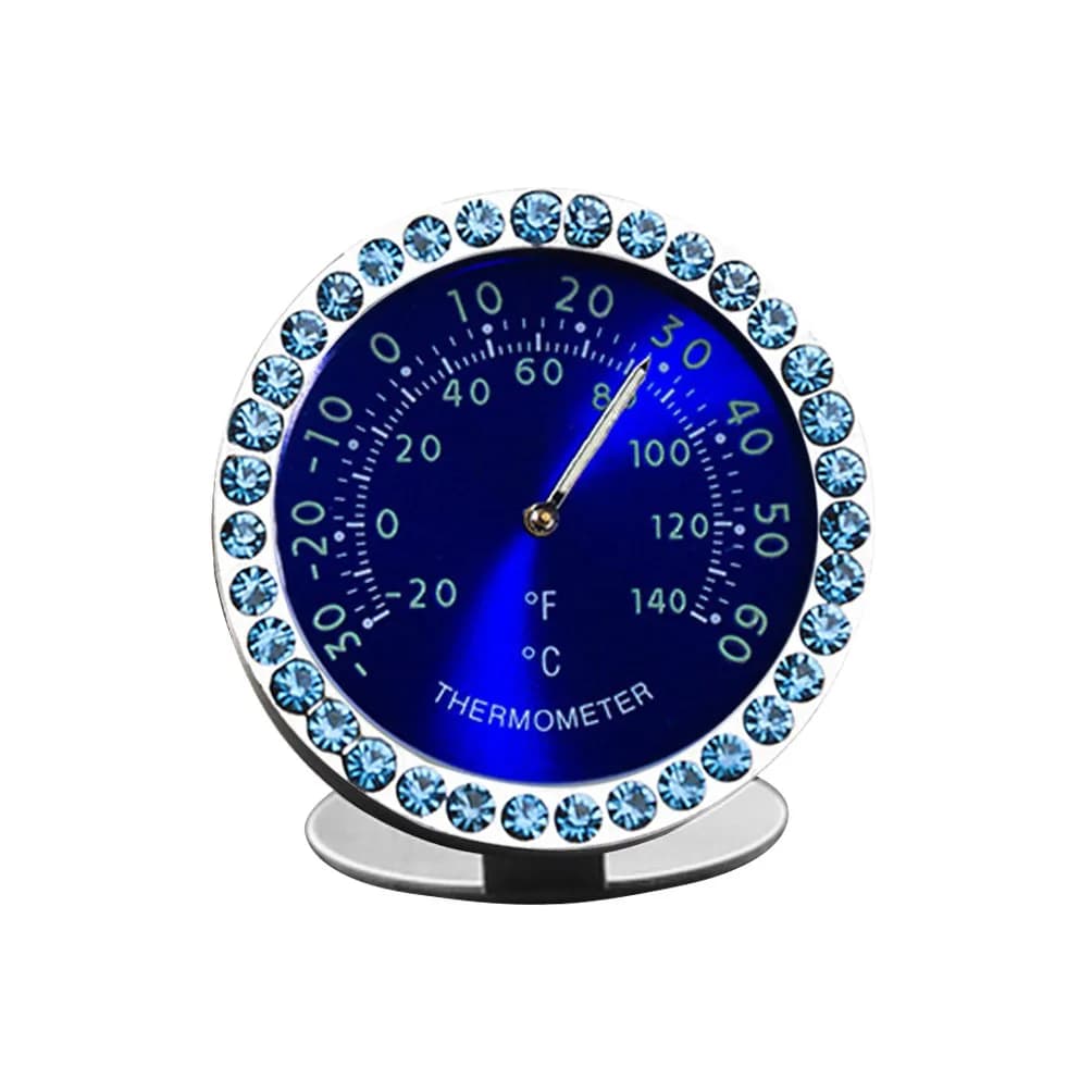 idain Mini Car Dashboard Thermometer - White | Temperature Indicator for Air Vent & Dashboard — thermometer