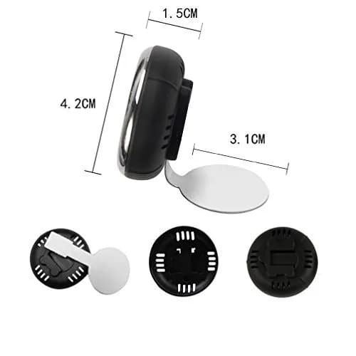 idain Mini Car Dashboard Thermometer - White | Temperature Indicator for Air Vent & Dashboard thumbnail 2