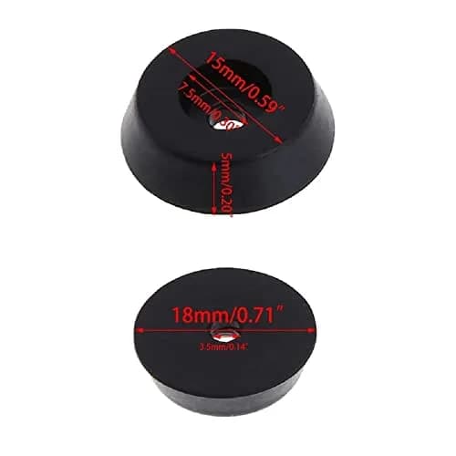 GOSONO Rubber Furniture Feet Pads 20pcs | Floor & Floorboard Protector (18x15x5mm) thumbnail 2
