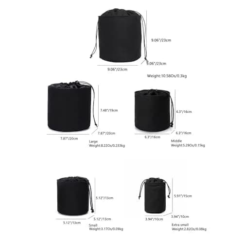 YONBEN Purse Organizer Insert Large | Lightweight Canvas Round Bag Storage (20cm x 19cm) thumbnail 2