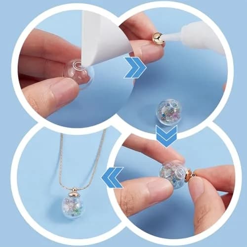 PH PandaHall 30pcs 16mm Clear Glass Globe Ball Bottles | DIY Snow Globes & Ornaments for Christmas & Wedding thumbnail 4