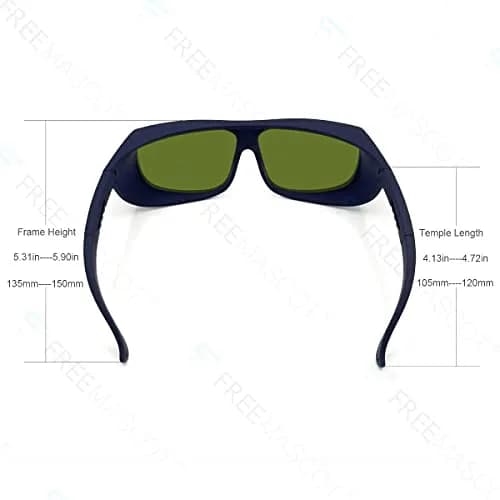 FreeMascot Professional OD 8+ Laser Safety Glasses 190nm-450nm/800nm-1100nm | EN207 Approved thumbnail 2