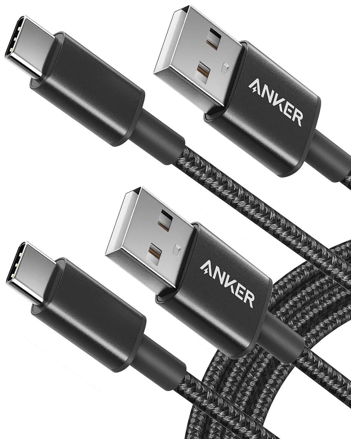 Anker USB A to USB C Cable 6 ft Black | Durable Nylon Sync & Charge Cable - main product image