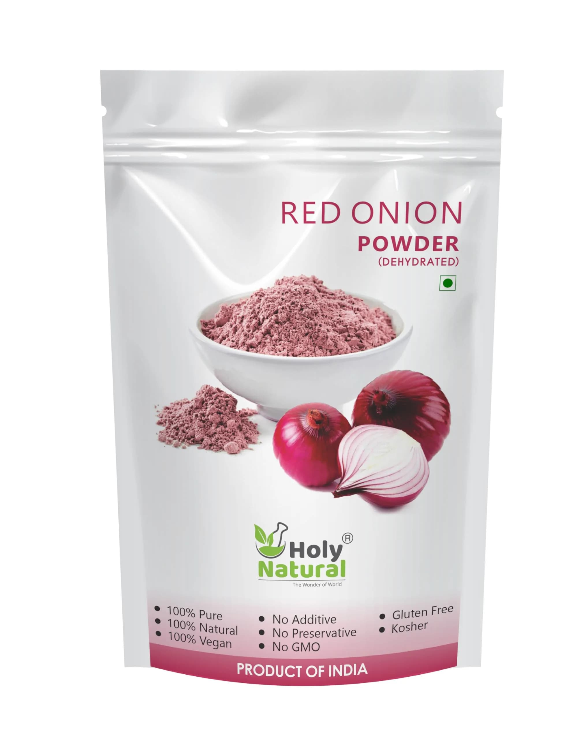Holy Natural Red Onion Powder 400g (14.1 Oz) | Dehydrated Culinary Herb