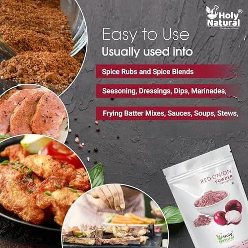 Holy Natural Red Onion Powder 400g (14.1 Oz) | Dehydrated Culinary Herb thumbnail 5