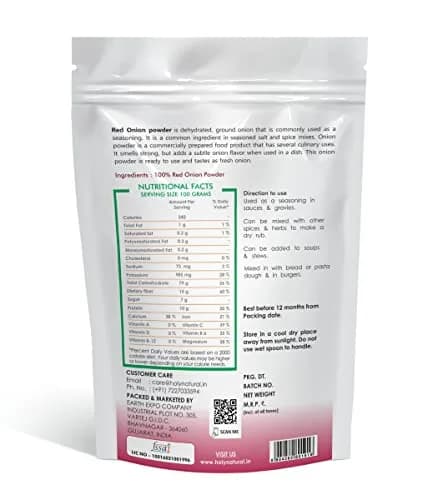 Holy Natural Red Onion Powder 400g (14.1 Oz) | Dehydrated Culinary Herb thumbnail 2
