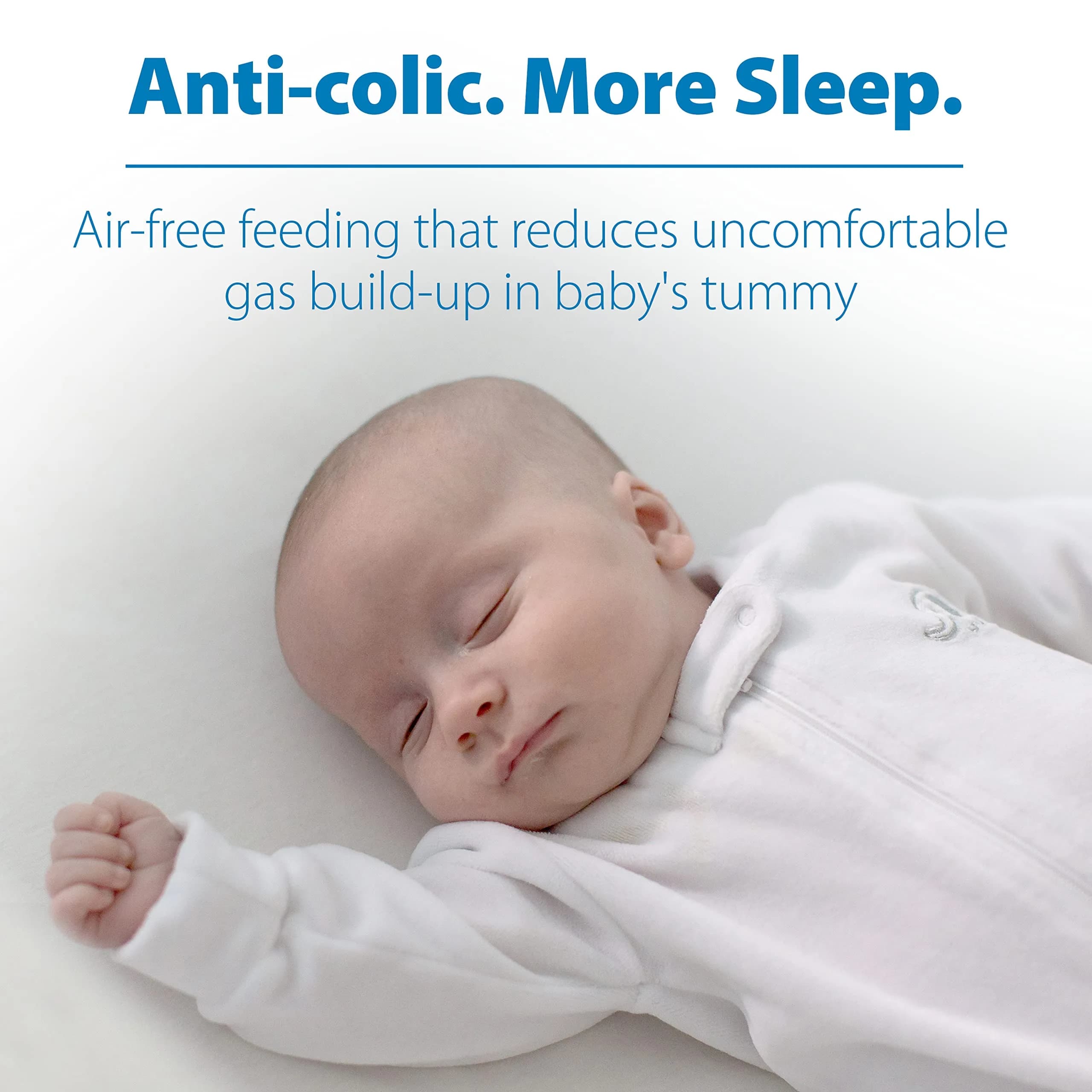 Dr. Brown's Anti-Colic Clear Baby Feeding Set with Slow Flow Nipples and Pacifier thumbnail 2