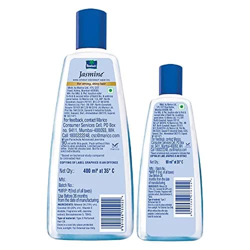 Parachute Advansed Jasmine Hair Oil with Vitamin-E 245ml (8.28 Fl Oz) | Nourishes Scalp, Strengthens Hair thumbnail 2