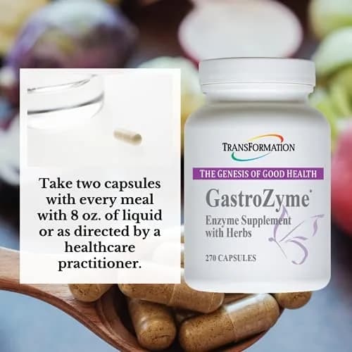 TRANSFORMATION GastroZyme Supplement 270 Capsules | Supports Digestive Comfort & Enzymes thumbnail 3
