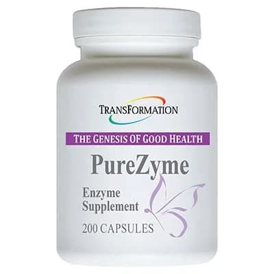 TRANSFORMATION Enzymes Purezyme 200 Capsules | High-Potency Digestive Support for Gut Health - main product image