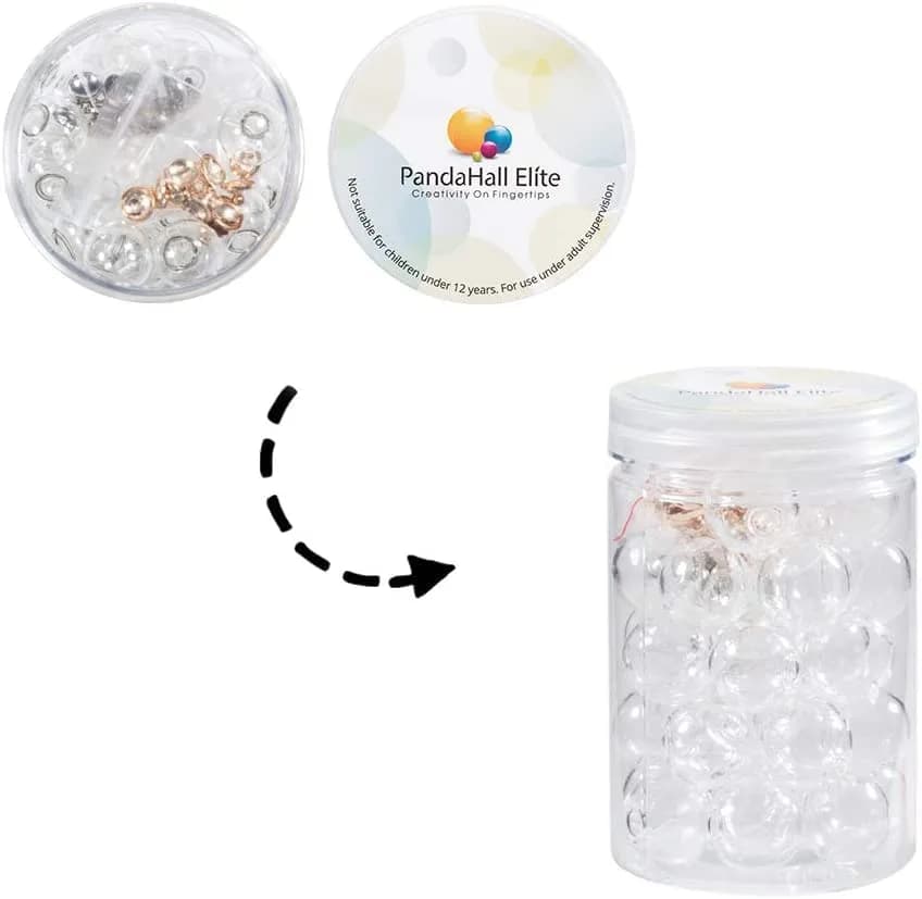 PH PandaHall 20mm Clear Glass Globe Ornaments | DIY Christmas & Wedding Decor thumbnail 10