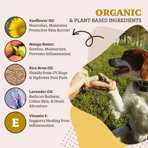 Natural Dog Company PawTection Dog Paw Wax – 0.15 oz Stick | All-Natural, Lick Safe Paw Protector for Hot Pavement & Rough Terrain thumbnail 4