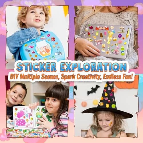 Sinceroduct 3200+ Puffy Stickers for Toddlers & Kids | 64 Sheets, Multicolored 3D Foam Animal & Letter Designs thumbnail 6