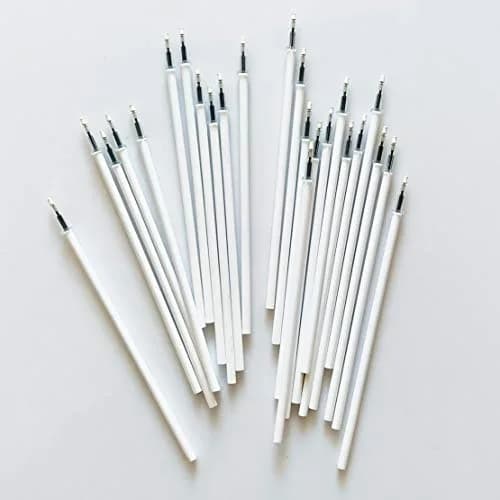 sencoo 100 pack 0.5 mm Black Gel Ink Pen Refills | Fits sencoo Cartoon Pens, 5 inch, Random White/Transparent thumbnail 4