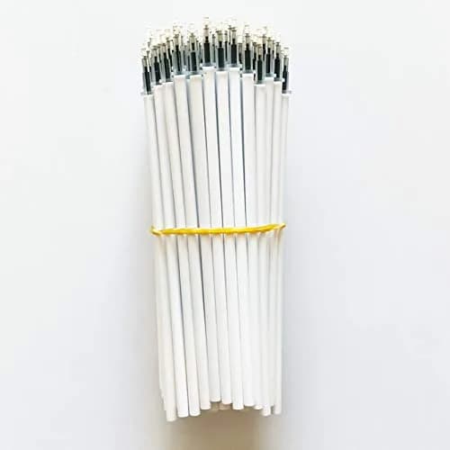sencoo 100 pack 0.5 mm Black Gel Ink Pen Refills | Fits sencoo Cartoon Pens, 5 inch, Random White/Transparent thumbnail 3
