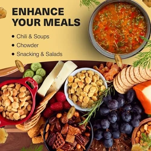 Wicked Mix Soup & Oyster Crackers 6oz | Salted Flavored Mini Puffed Snacks thumbnail 2