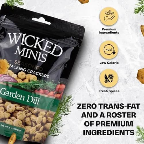 Wicked Mix Soup & Oyster Crackers 6oz | Salted Flavored Mini Puffed Snacks thumbnail 3