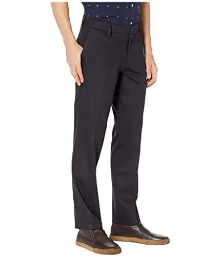 Dockers Men's Straight Fit Signature Lux Cotton Stretch Khaki Pant - Creased, Dockers Navy, 40W x 32L (101.6cm x 81.3cm) thumbnail 4