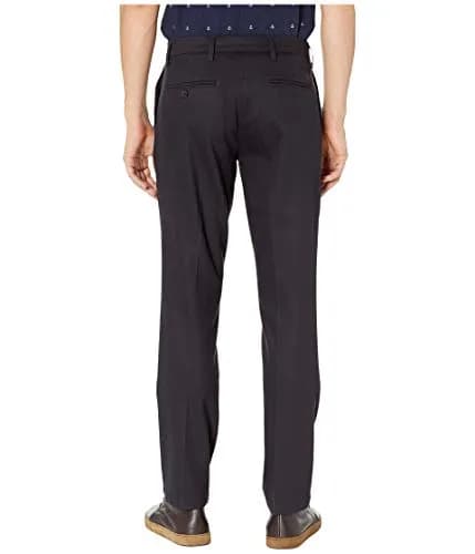 Dockers Men's Straight Fit Signature Lux Cotton Stretch Khaki Pant - Creased, Dockers Navy, 40W x 32L (101.6cm x 81.3cm) thumbnail 3