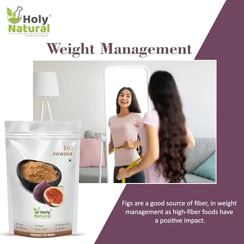 Holy Natural Fig Powder - 500 Gm (17.63 Oz) | Natural Dried Fruit Powder thumbnail 4