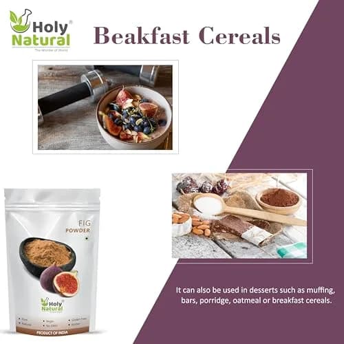 Holy Natural Fig Powder - 500 Gm (17.63 Oz) | Natural Dried Fruit Powder thumbnail 6