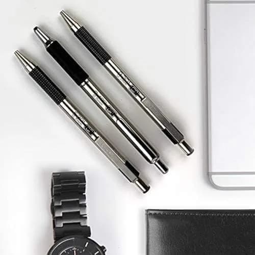 Zebra Pen STEEL G-301 Retractable Gel Pen 0.7mm Medium Point 12-Pack | Smooth Ink Flow thumbnail 4