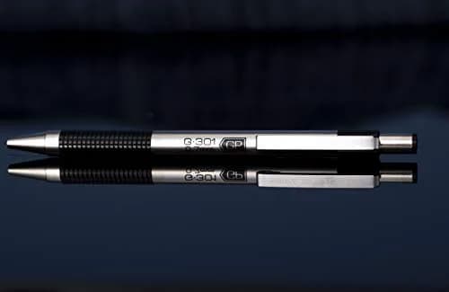 Zebra Pen STEEL G-301 Retractable Gel Pen, Blue Ink, 0.7mm, 12-Pack | Smooth Ink Flow thumbnail 3