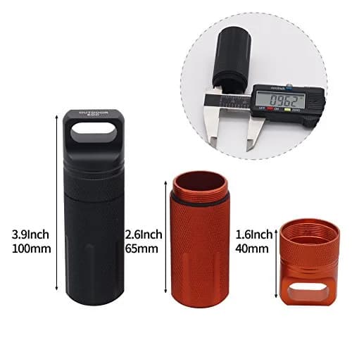 HRX Package Waterproof Pill Container 100mm (3.9") | EDC Camping Hiking Survival Gear thumbnail 4