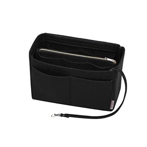 ZTUJO Felt Purse Organizer Insert Medium Black | 23.5cm (9.25in) Width, 15cm (5.9in) Height, 13cm (5.1in) Depth thumbnail 1