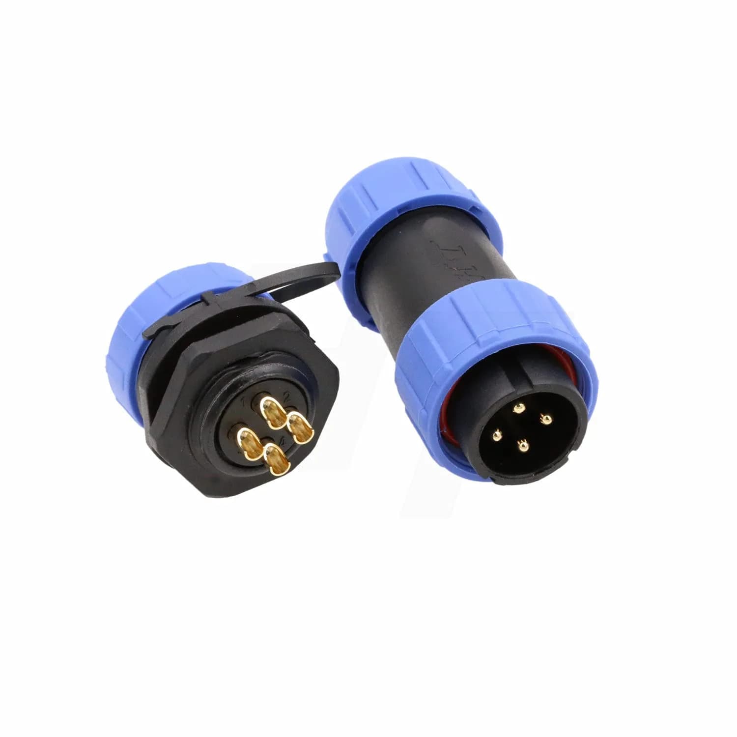 HangTon HE21 4 Pin Waterproof Wire Connector 30Amp | IP68 Marine Grade Outdoor Plug - main product image