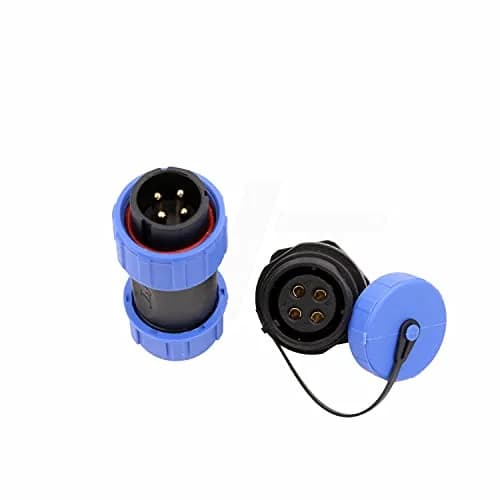 HangTon HE21 4 Pin Waterproof Wire Connector 30Amp | IP68 Marine Grade Outdoor Plug thumbnail 2