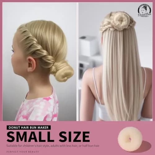 Teenitor Hair Bun Maker Set with Blonde Bobby Pins | Extra-Large, Large, Medium, Small Sizes for All Hair Types thumbnail 5