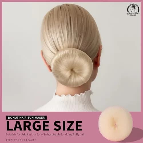 Teenitor Hair Bun Maker Set with Blonde Bobby Pins | Extra-Large, Large, Medium, Small Sizes for All Hair Types thumbnail 2