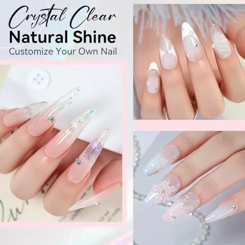 Makartt Clear Poly Nail Gel 50ML for Extensions, Overlays | Professional Salon Quality for DIY Nail Art thumbnail 6