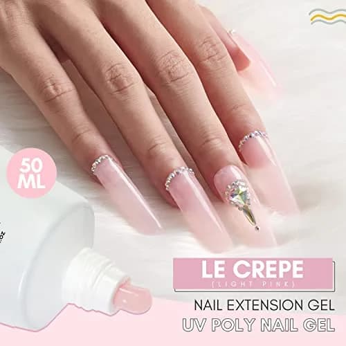 Makartt Poly Nail Gel Light Pink 50ml (1.76 Fl Oz) | Professional Builder for Extension & Nail Art thumbnail 2