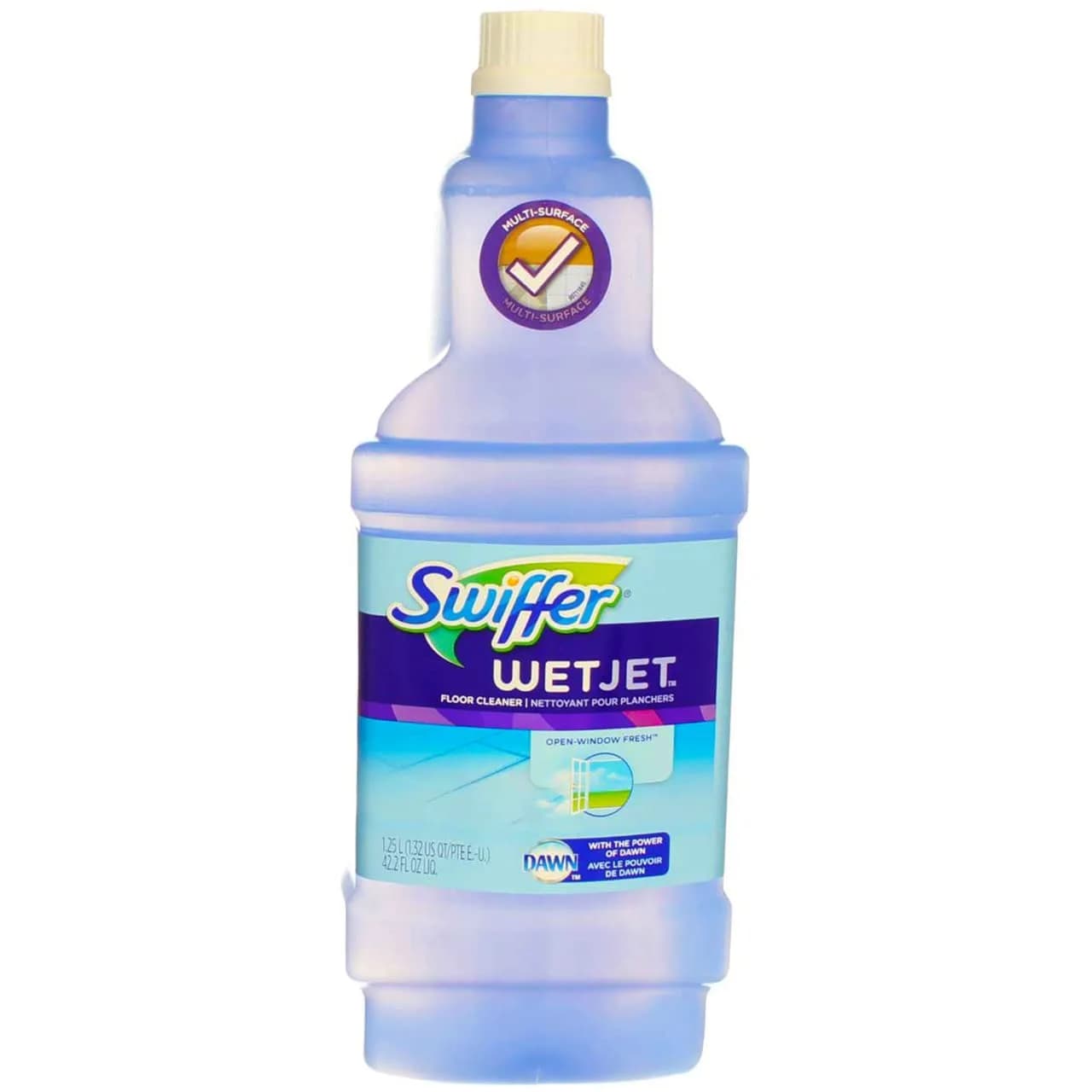 Swiffer WetJet Multi-Surface Floor Cleaner Solution Refill, 168.8 Fl Oz (5 L) | Streak-Free Clean for Finished Floors - main product image