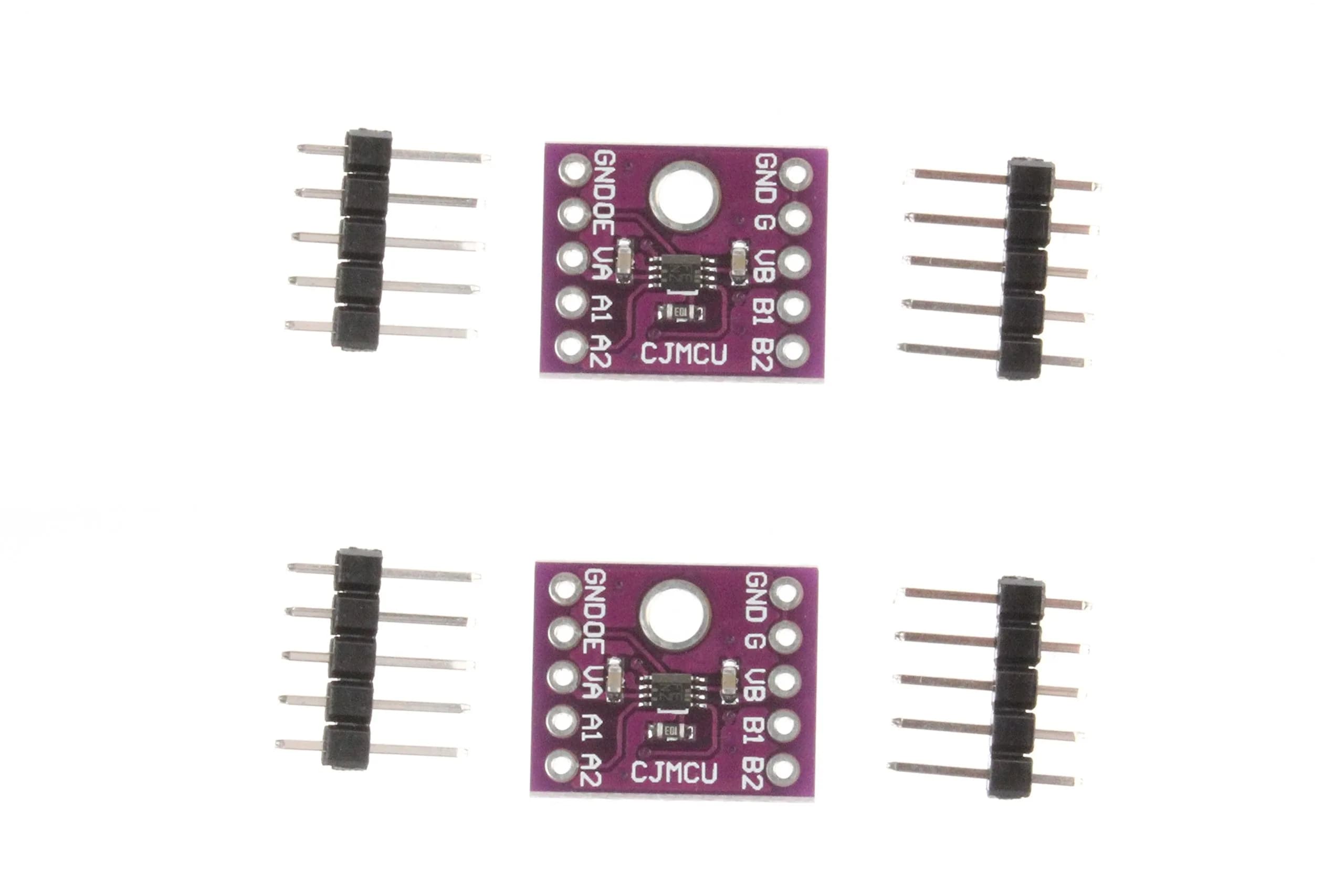 NOYITO TXS0102 2-Bit Bidirectional Voltage Level Converter | Supports 1.65V-5.5V, Ideal for I2C & Digital Systems — Purple