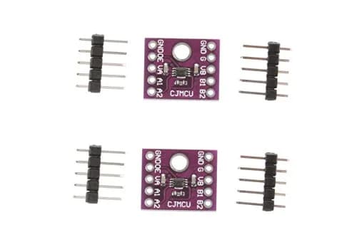 NOYITO TXS0102 2-Bit Bidirectional Voltage Level Converter | Supports 1.65V-5.5V, Ideal for I2C & Digital Systems thumbnail 1