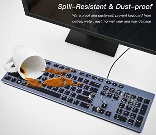 CaseBuy Silicone Keyboard Cover for Dell KB216 KM636 US Layout | Dustproof & Waterproof Protection thumbnail 7