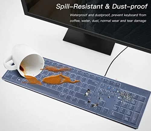 CaseBuy Clear Silicone Keyboard Cover for Dell KB216/KM636 US Layout | 0.3mm Thin thumbnail 6