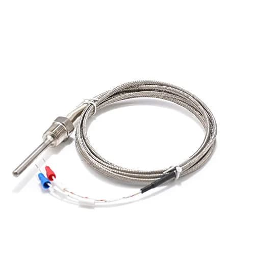 Jaybva K Type Thermocouple Probe 50mm (1.97") 2m Cable | Waterproof Stainless Steel Sensor for PID Controllers thumbnail 1
