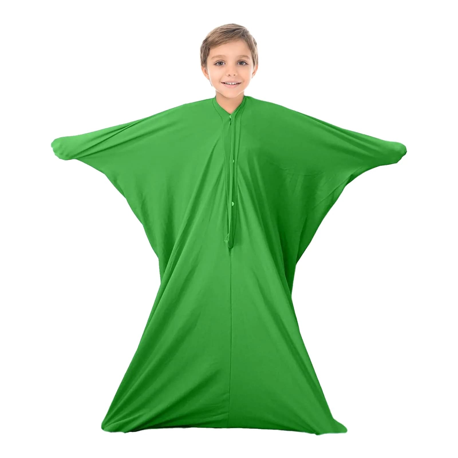 Sensory4U Kids Medium Green Body Sock | Calming Compression Sack for Autism, ADHD, Anxiety - main product image