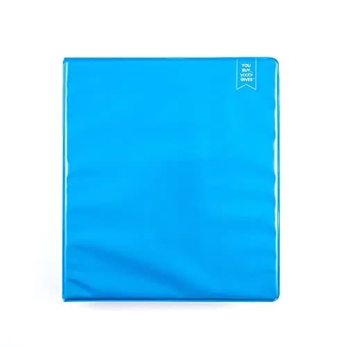 Yoobi 1 Inch Blue D-Ring Binder 275 Sheet Capacity | PVC-Free Organizer for Students & Office thumbnail 1