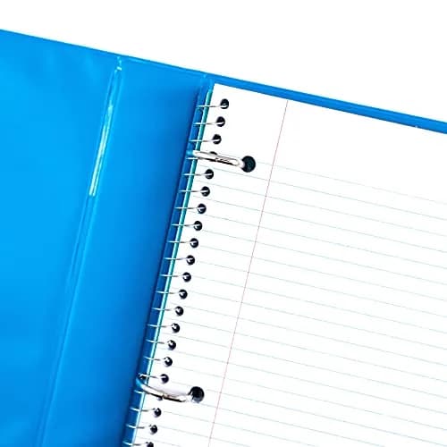 Yoobi 1 Inch Blue D-Ring Binder 275 Sheet Capacity | PVC-Free Organizer for Students & Office thumbnail 2
